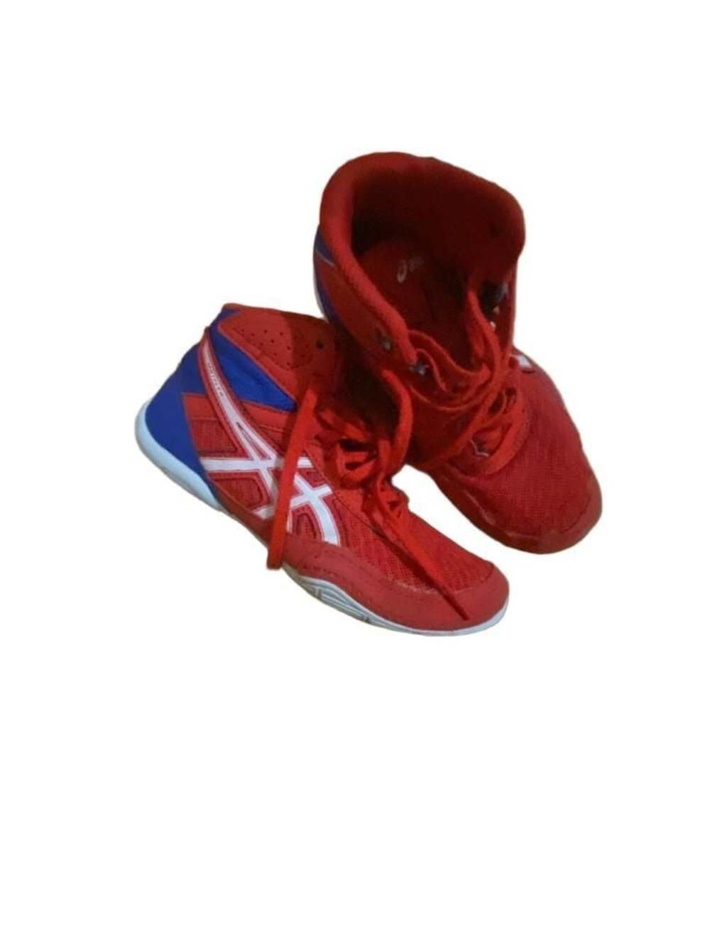 Asics Youth Wrestling Shoes - Classic Red/White 1.5 size
